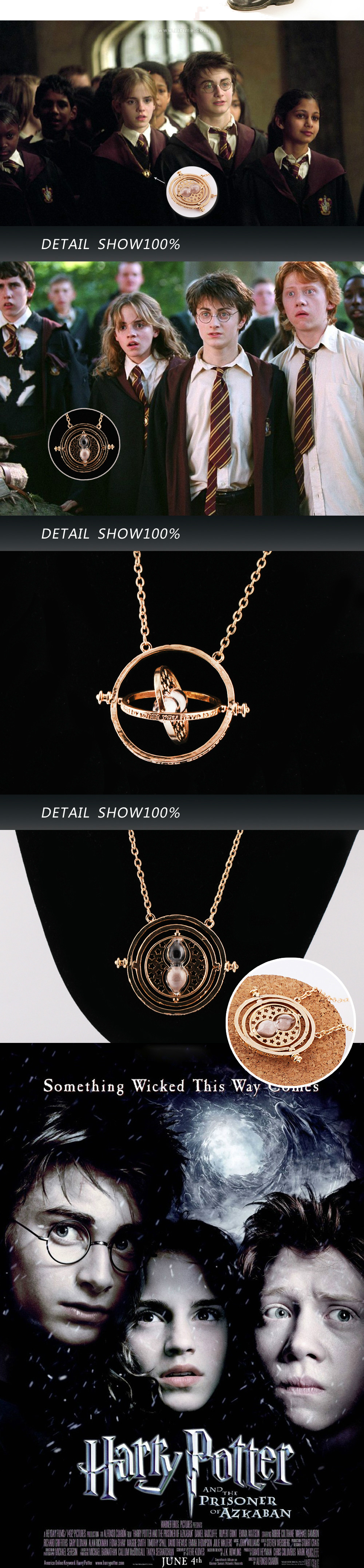 2014爆款 时间转换器18k镀金 哈利波特 赫敏项链 项饰批发