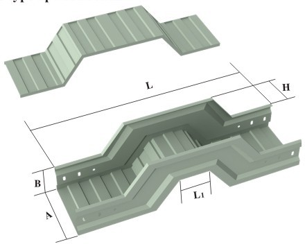 槽式桥架门型下弯bxqjc2w
