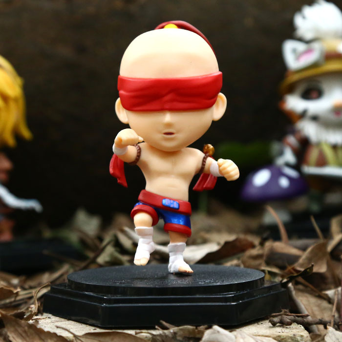 新款上市-英雄联盟1代 至高之拳李青瞎僧 q版中号 盒装手办