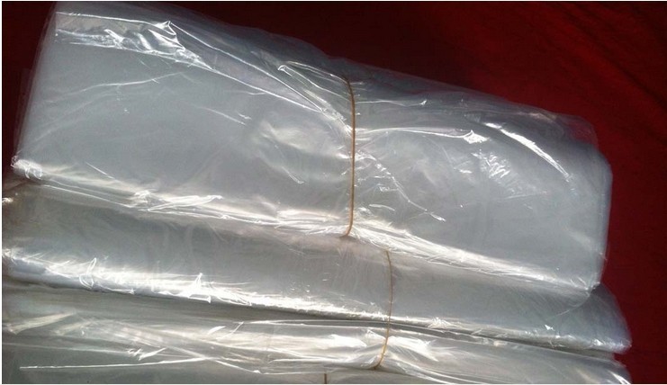 厂家生产透明pe袋,平口塑料袋,60cm*80cm,双面10丝,每包100条