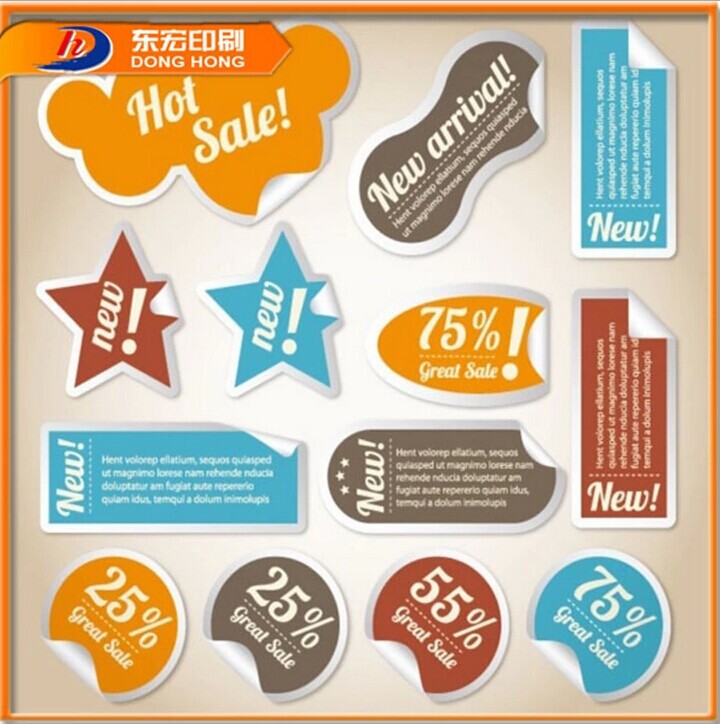 定制铜版纸不干胶印刷 彩印不干胶 可爱卡通异形不干胶小贴纸