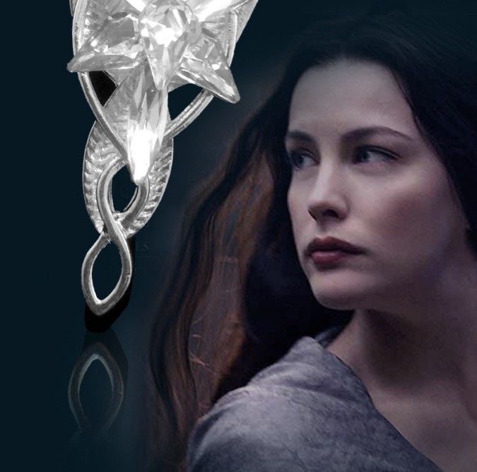 欧美原版 指环王魔戒精灵公主吊坠 暮星项链 苍暮之星男女士吊坠