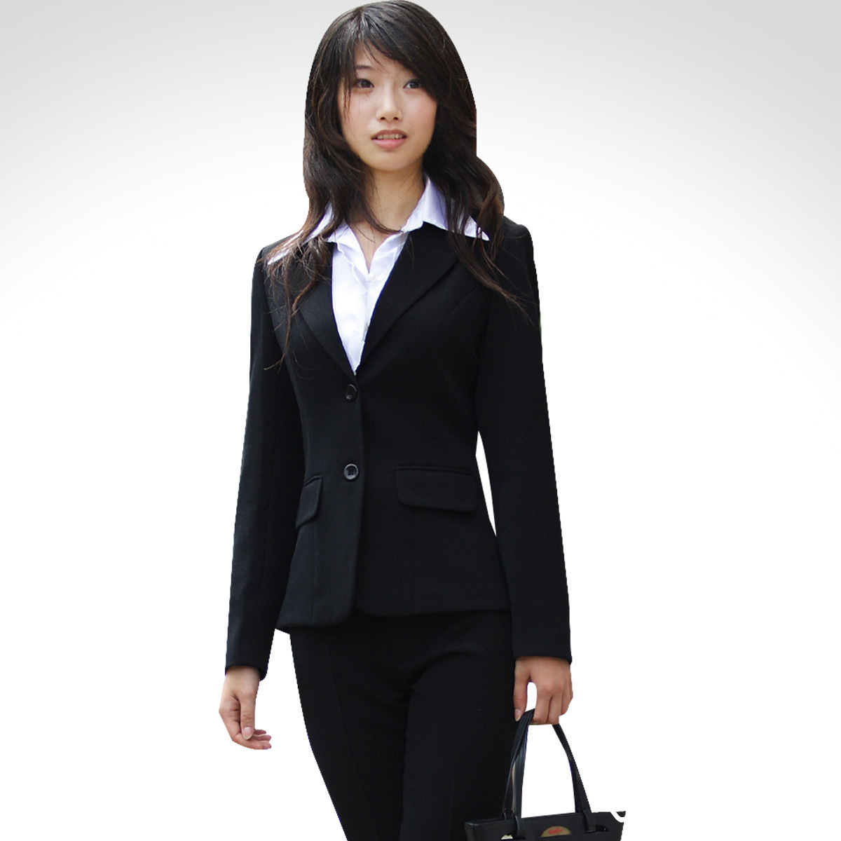 上海定做女式工作正装西服 定做合体 ol女士呢料 西服 商务通勤