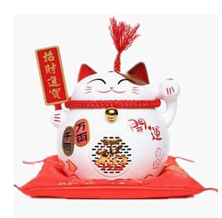 2014年吉祥物金色招财猫蓝牙音箱 招财纳福吉祥无线蓝牙音响批发