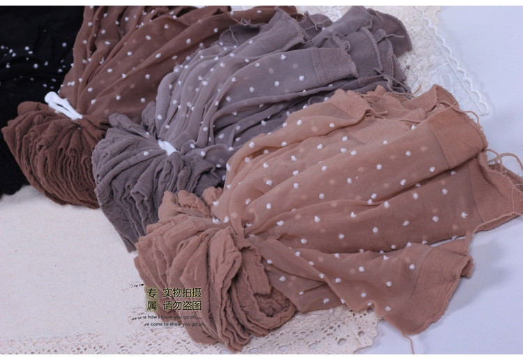 春夏水晶丝提花短丝袜小圆点水晶袜 水晶丝袜厂家批发地摊热卖