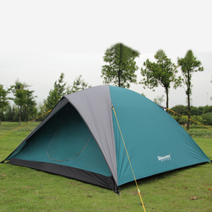 苔原地带 户外野营帐篷3-4人多人休闲露营防晒双层账蓬天景 批发