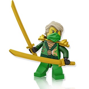 博乐 白色幻影忍者武器小人公仔益智拼装积木早教玩具10212-10217