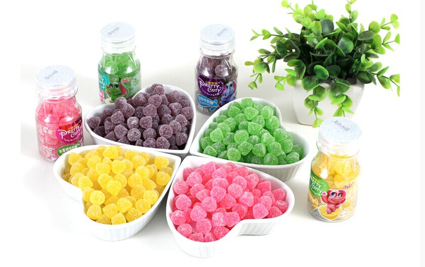 海亿小象乖乖果汁软糖儿童零食维生素糖果女生最爱 75g*8瓶