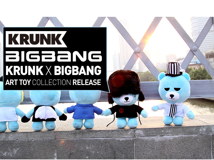 bigbang 权志龙gd崔胜贤 塔普top韩国明星熊 爆炸熊公仔毛绒玩具
