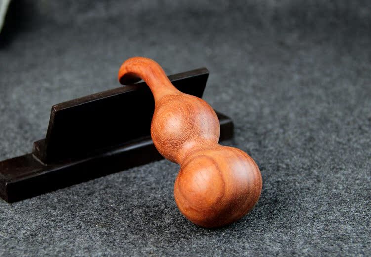 檀木葫芦手把件 葫芦挂件 猫眼檀小叶红檀葫芦 福禄 玩件 加大款