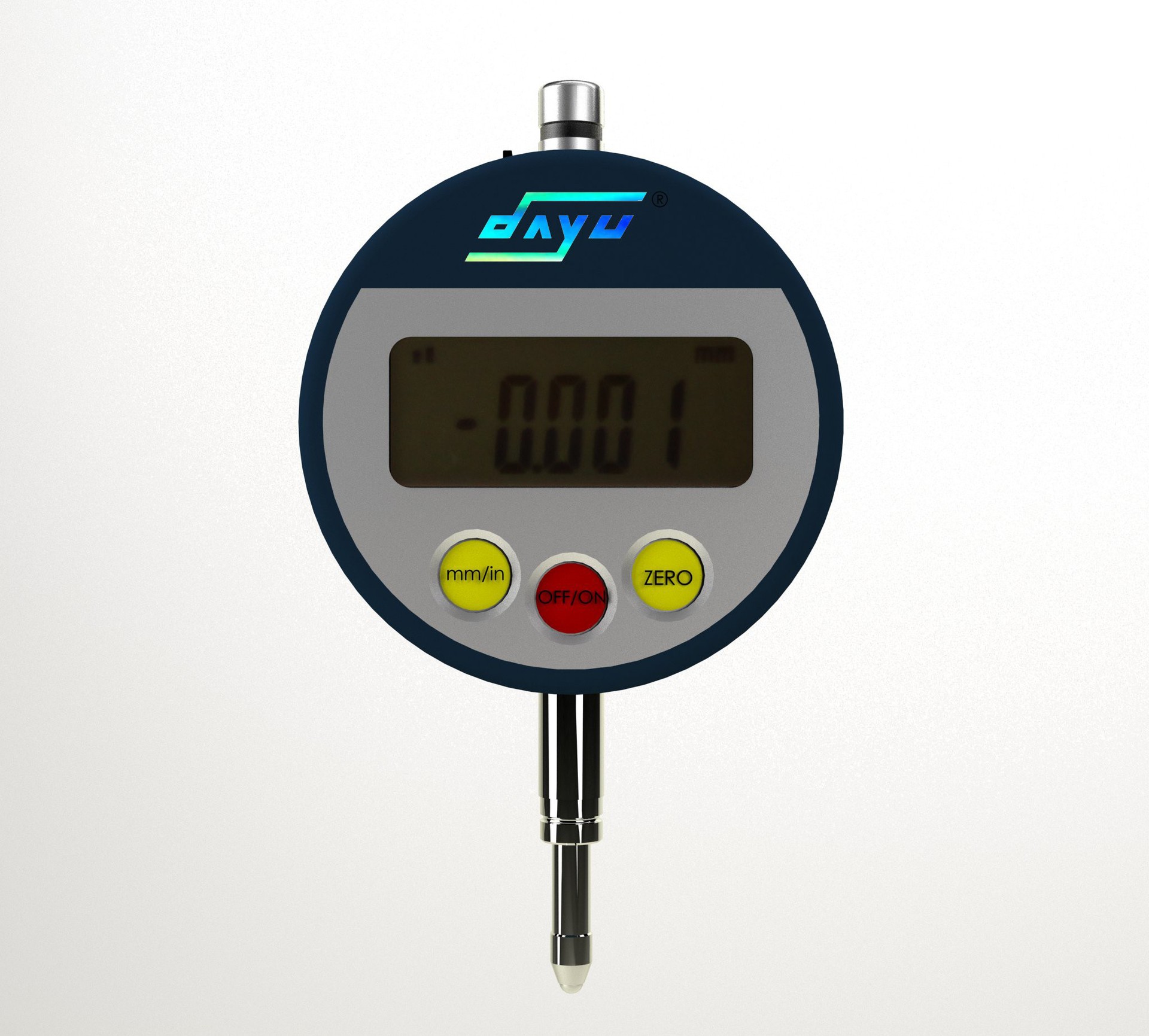dayu 达禹大量程0-25mm数显千分表 0 001mm