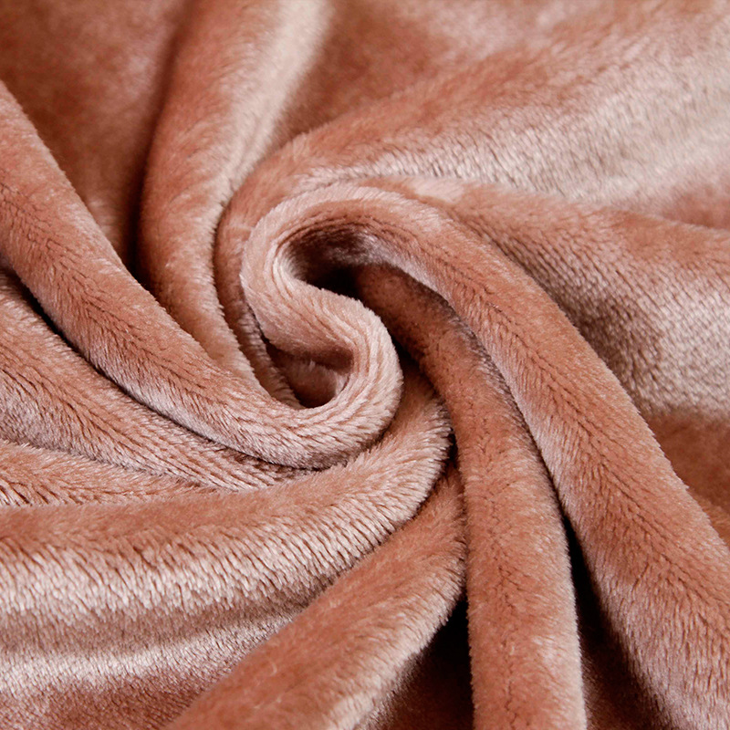 厂家直销 超柔面料 素色水貂绒面料