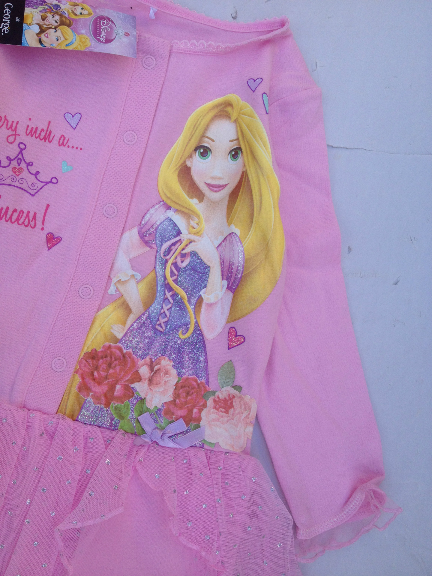 外贸原单迪士尼公主连体睡衣飞纱款纯棉 补货到