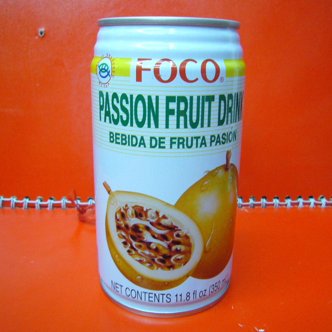 泰国饮料福口foco西番莲(加糖西番莲水)果汁饮料350ml *24瓶/箱