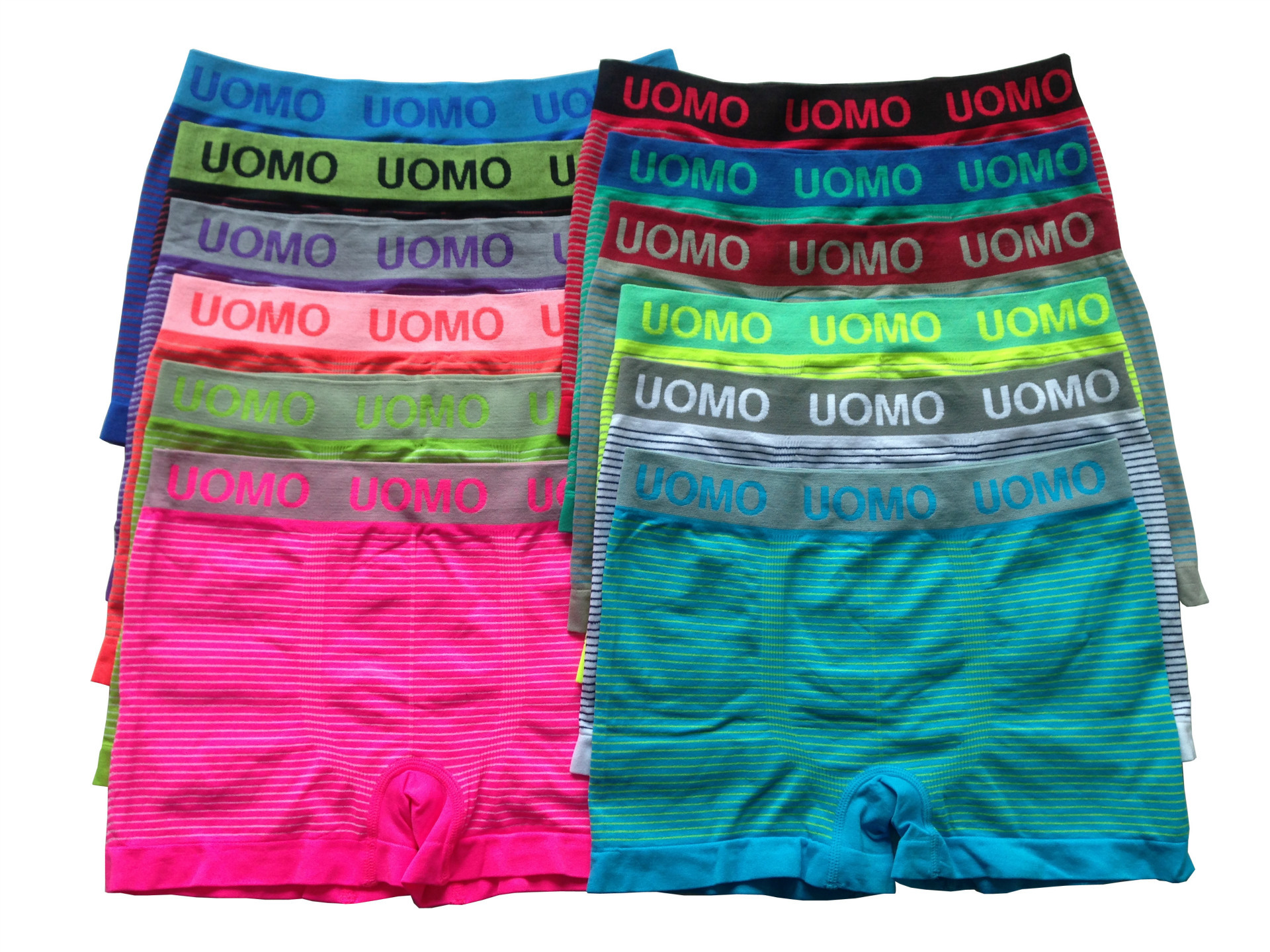 uomo男装横条平角裤