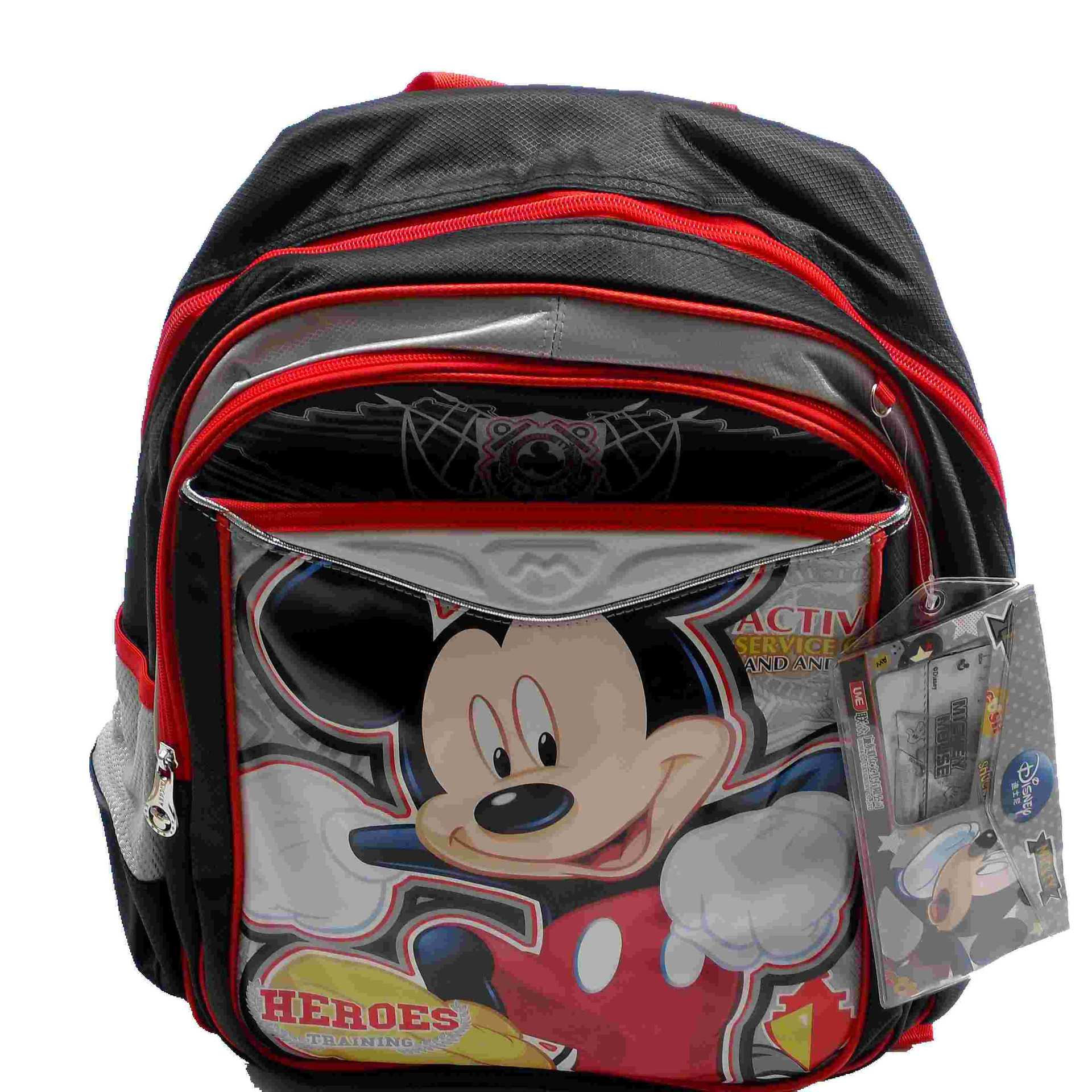 包邮正品米奇黑色儿童男书包