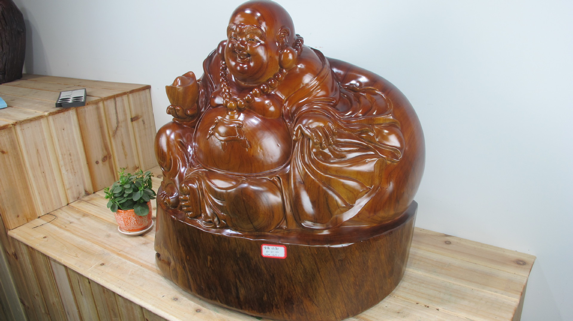 香樟木雕弥勒佛 手工工艺品礼品 家居公司会所摆件 厂家直销