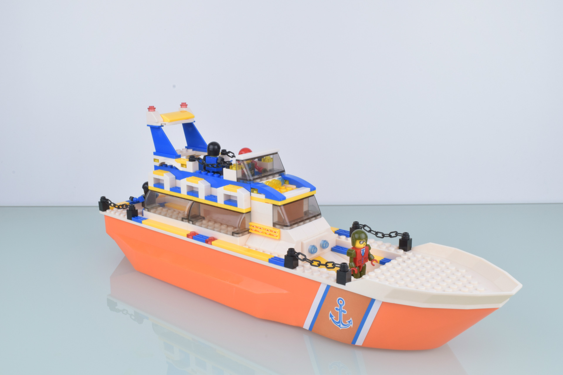 广东汕头叻高 拼装拼插积木 创意益智军事儿童玩具 神州号积木船 官方