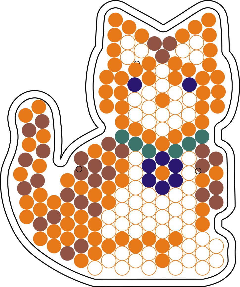【外贸货源】5mm专用拼拼豆豆 小猫模版 diy玩具批发