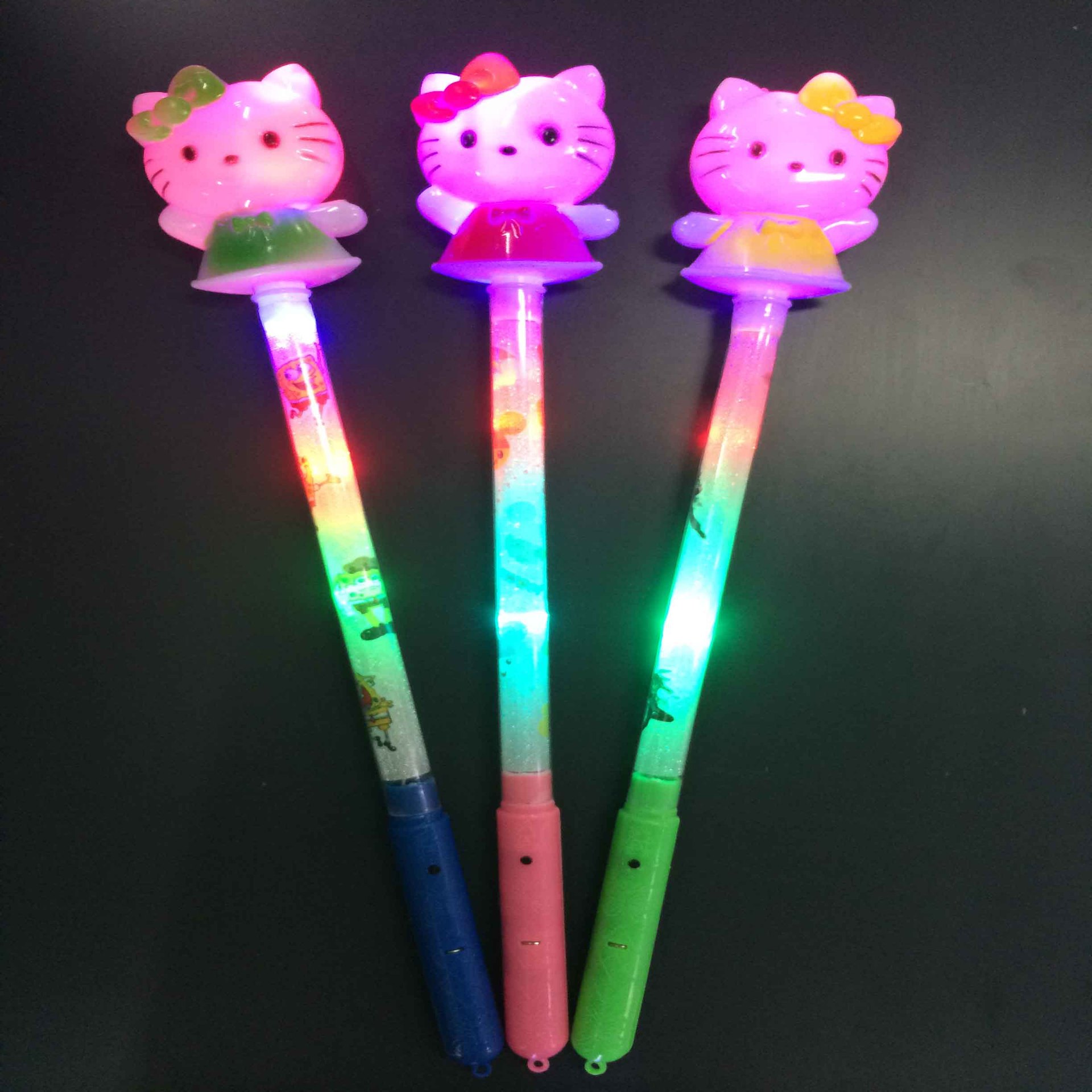 厂家直销 发光棒 闪亮卡通可爱kt猫荧光棒 演唱会荧光棒 创意