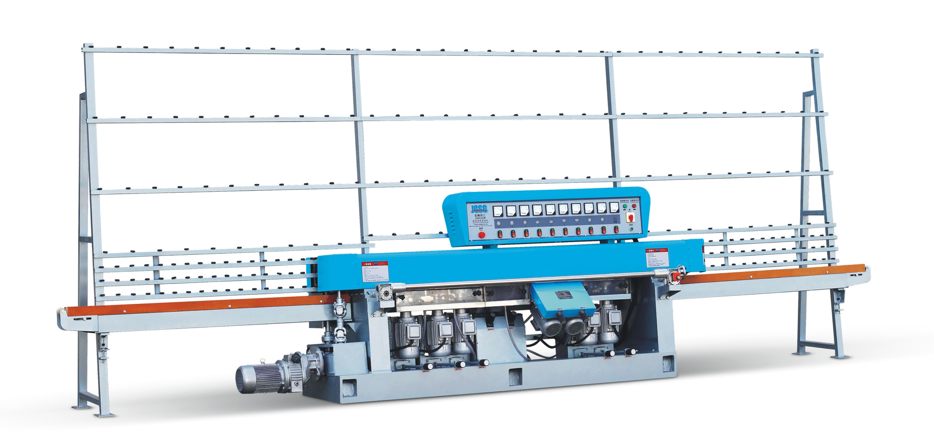 玻璃直线磨边机 9磨头直边机 加工建筑 门窗 家具工件必备