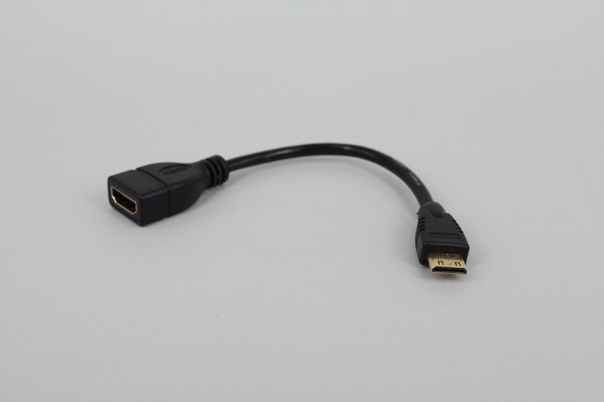 hdmi迷你公转hdmi母 c公对a母显示器高清线 hdmi迷你转标准转接线