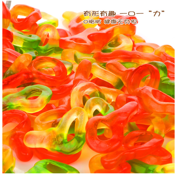 trolli口力橡皮糖奶嘴qq糖办公室散装软糖糖果休闲零食3kg/袋龙瀚