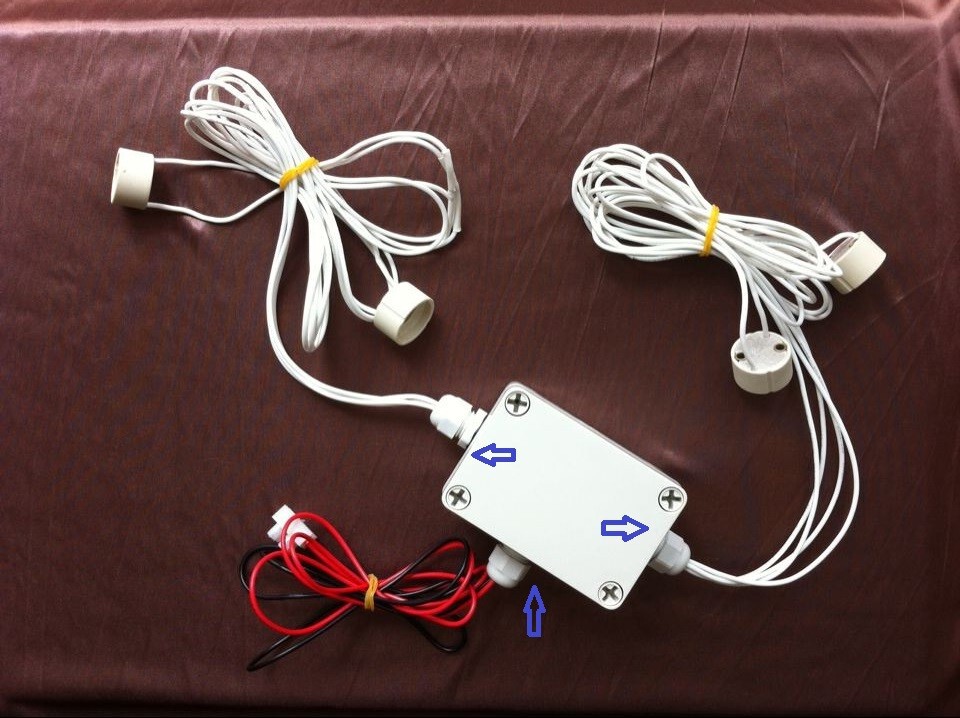 高压led电源分线装置,3-10孔分线盒,可接3-10只led