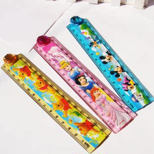 可爱迪士尼30公分卡通折叠直尺 韩版学生可爱尺子