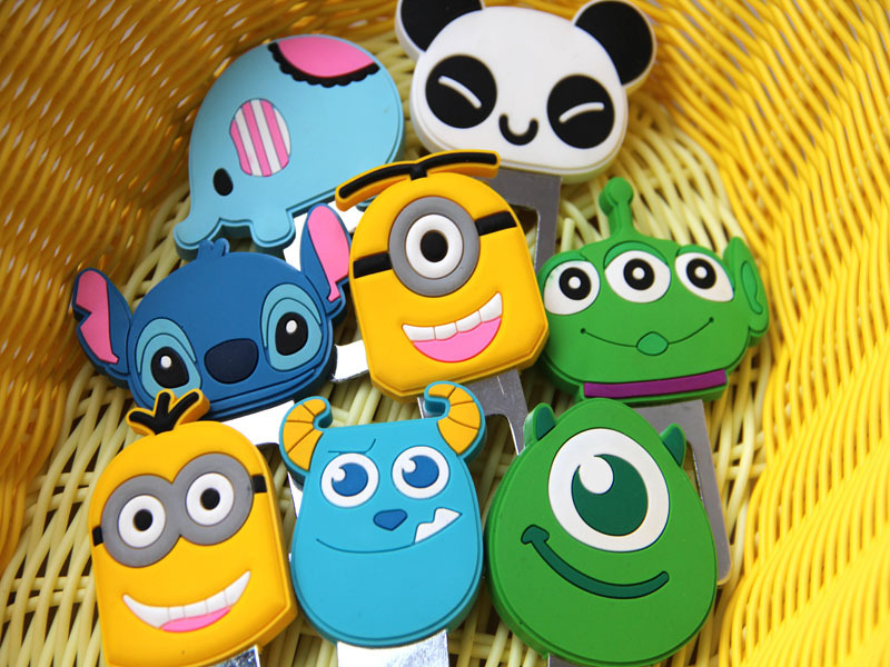 浙江金华1676卡通带卡夹 保险带卡插头卡通插卡0.