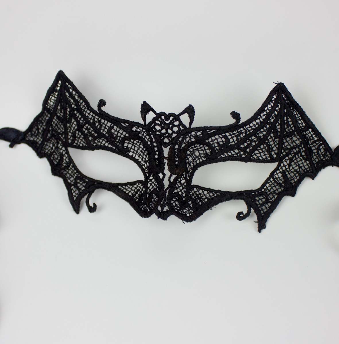 【蕾丝面具批发 新款小蝙蝠蕾丝面具 舞会派对万圣节装扮蕾丝面具】