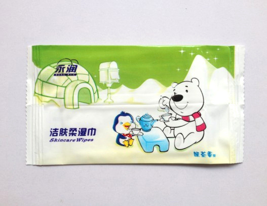 单片独立装洁肤湿巾 一片装湿纸巾定做 一次性餐饮湿巾厂家批发