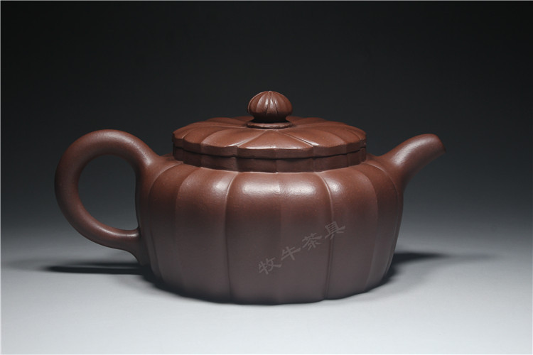 蒋华仙高难度紫砂壶合菱德钟壶350ml 宜兴原矿紫泥制壶师傅制作