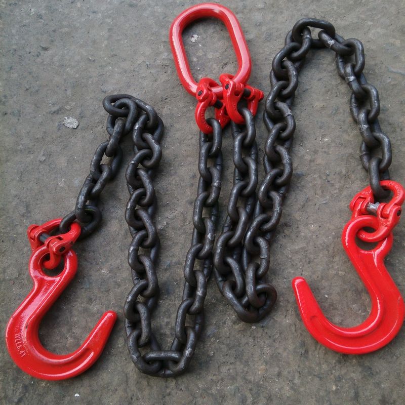 环形吊链5t3m 起重吊链10mm 链条吊索具 4肢链条吊具