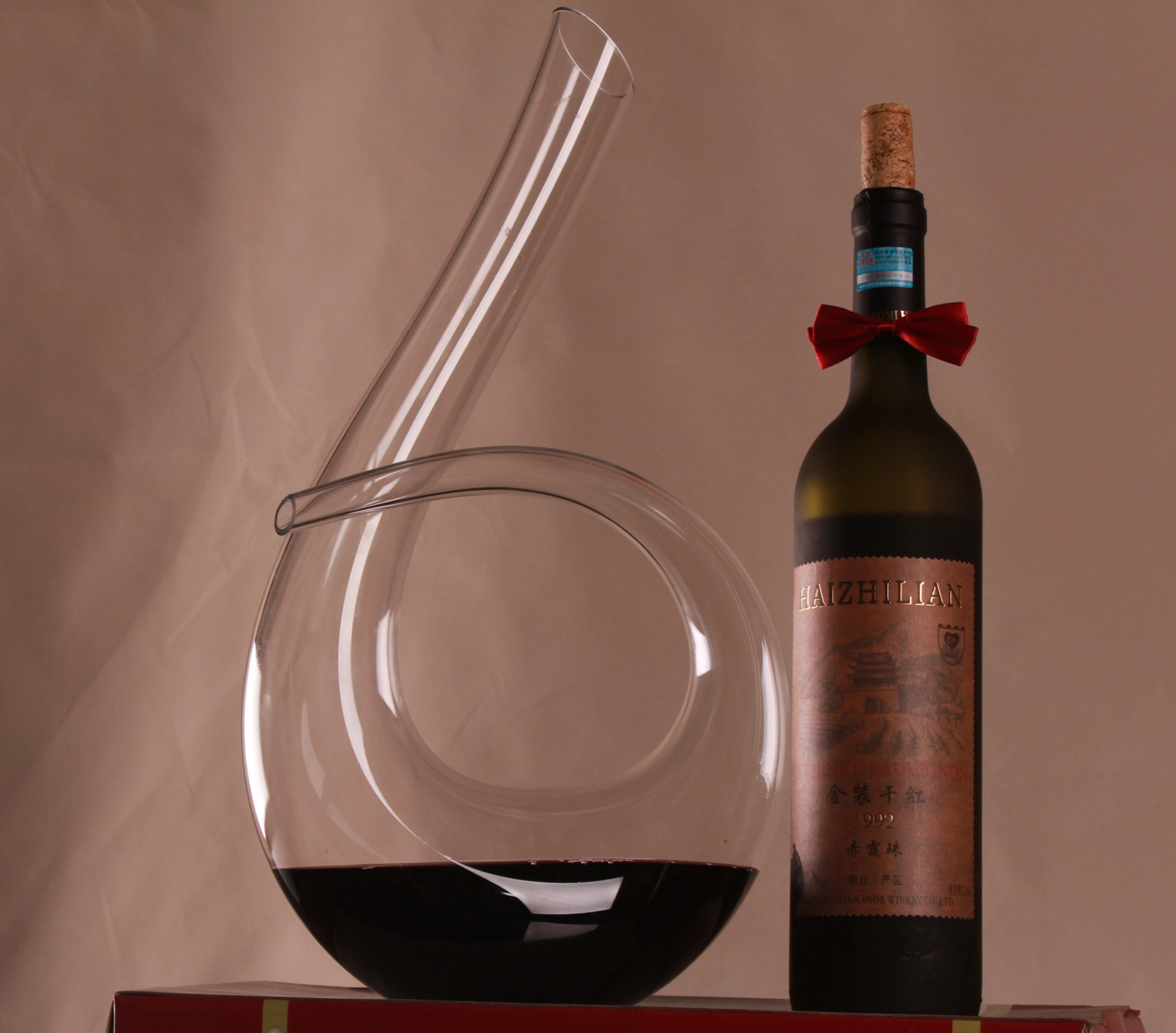 酒类相关醒酒器6字型水晶醒酒器