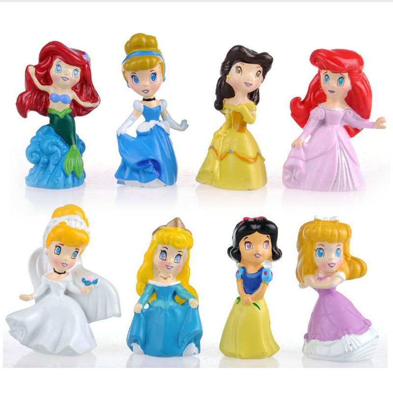 广东深圳批发迪士尼 白雪公主6款星星公主 动漫卡通人偶玩具公仔价格
