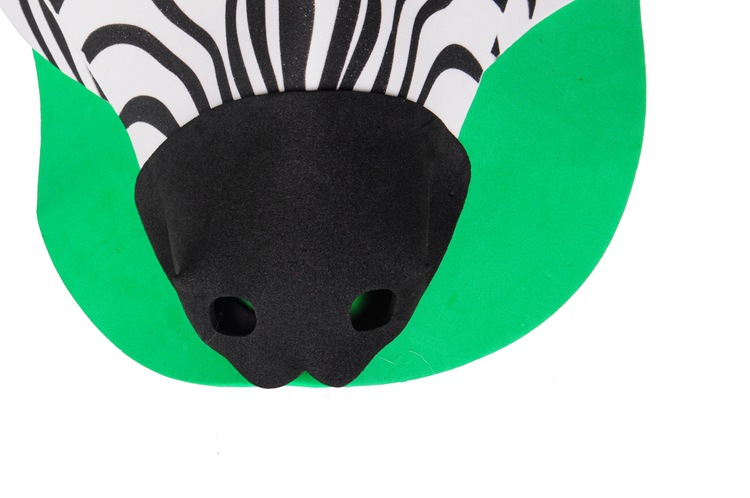 双骏eva 道具头饰 斑马卡通帽子 儿童玩具 批发直销