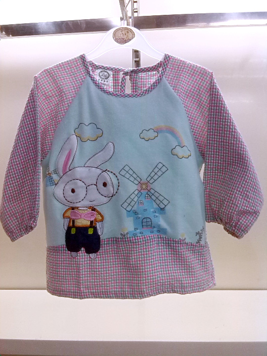 2014新款米豆酷尔4620罩衣反穿衣 米豆酷尔4601围围衣 宝宝防水图片