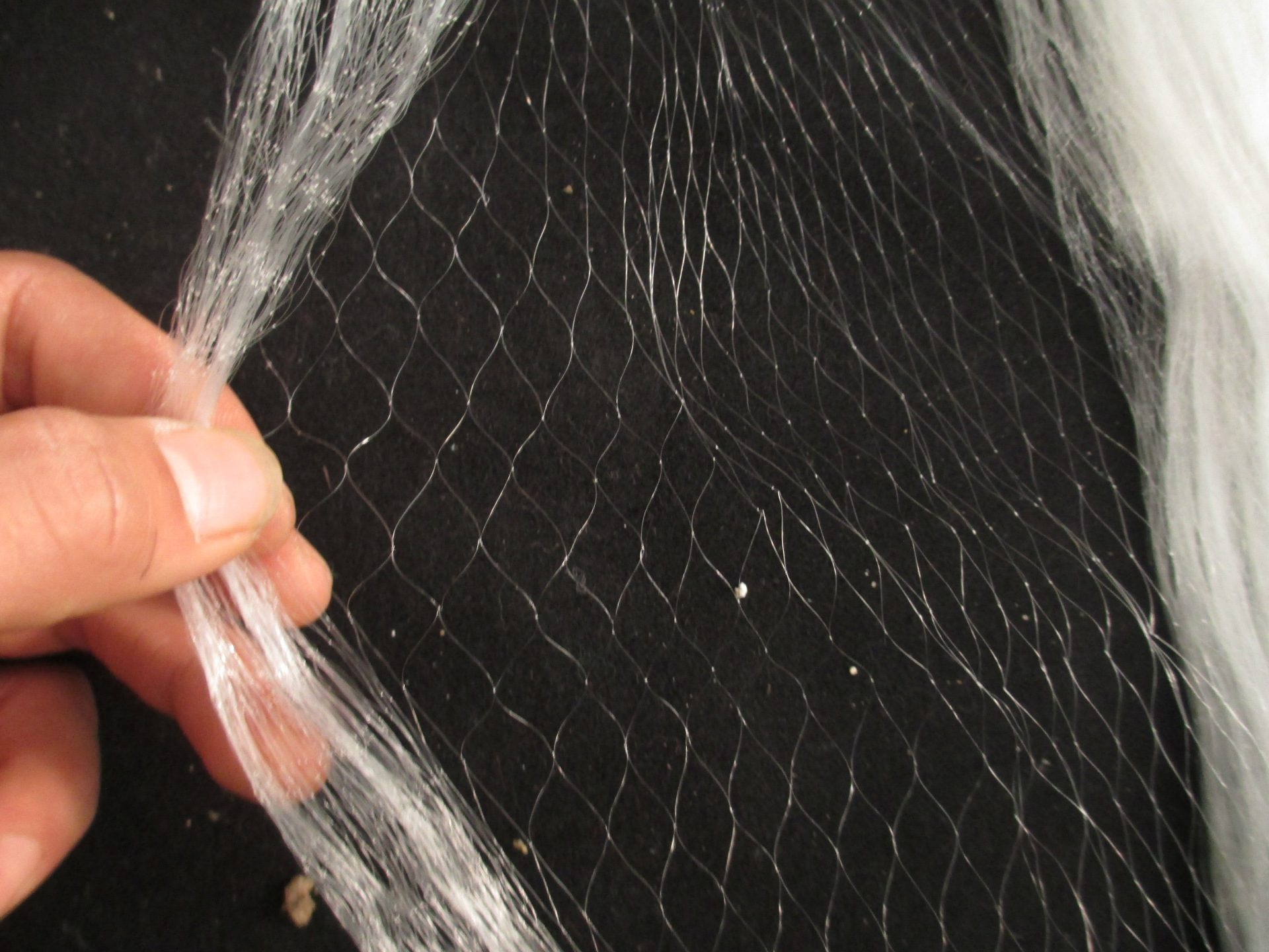 三层渔网/成品网//捕鱼网/渔网片/1米三层粘网/尼龙单丝三层网