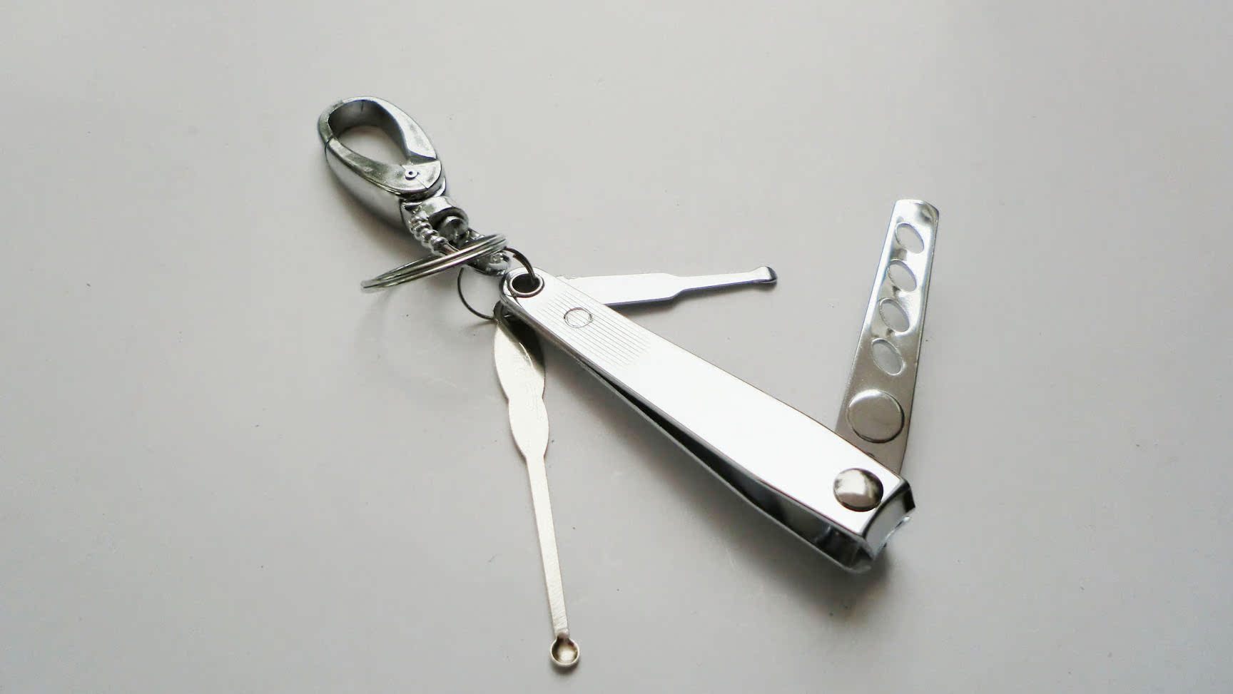 2元店货源批发 钥匙扣指甲刀组合 大指甲刀 长指甲刀套装扣