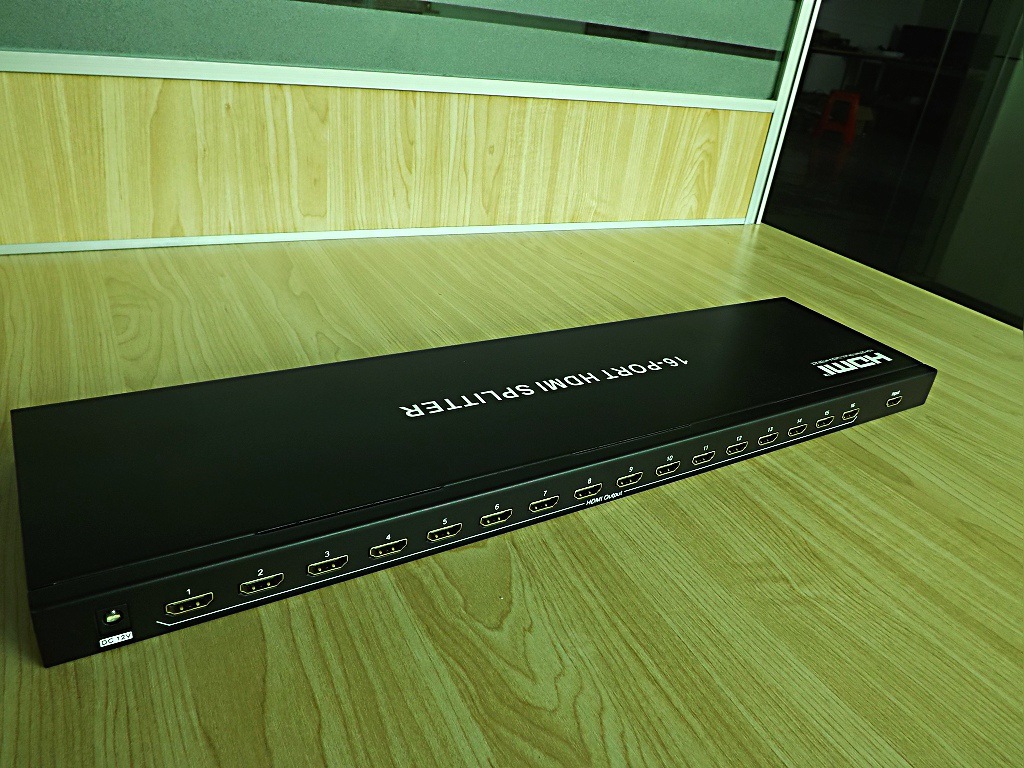 hdmi分配器1x16 1.3v 3d 大屏拼接专用,一分十六 1进16出 1托16