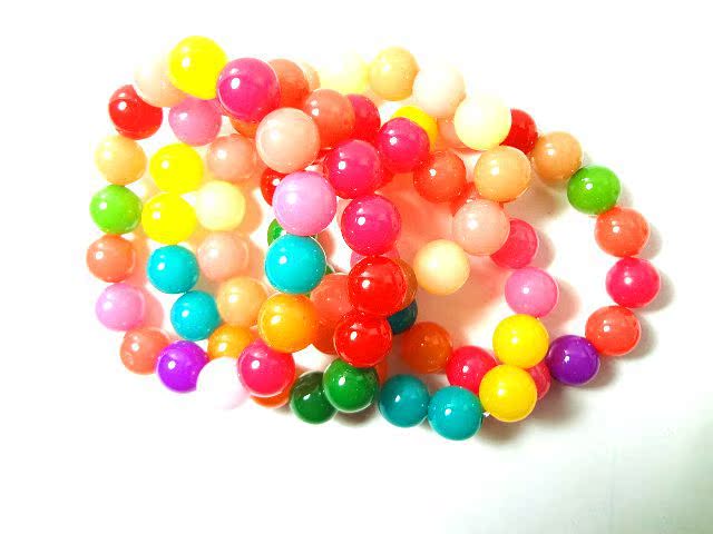 韩国流行饰品批发 器材果冻珠手链 手工串珠手环手链批发珠子手饰