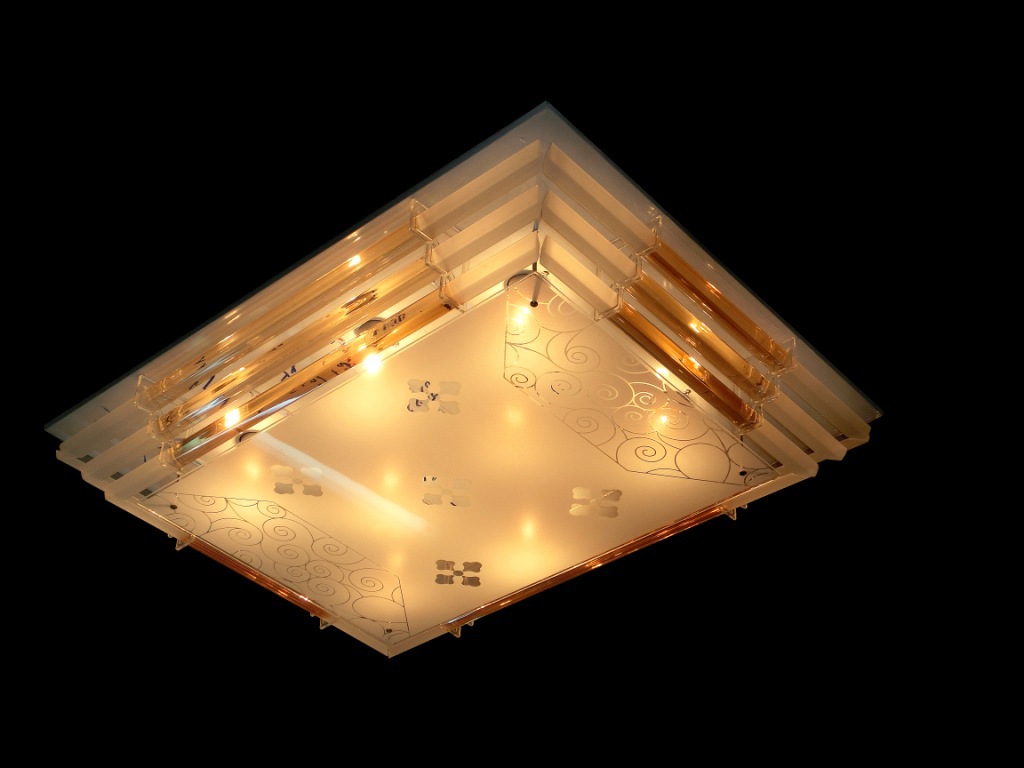 古镇平板led水晶灯客厅吸顶灯低压卧室灯书房吊灯88178