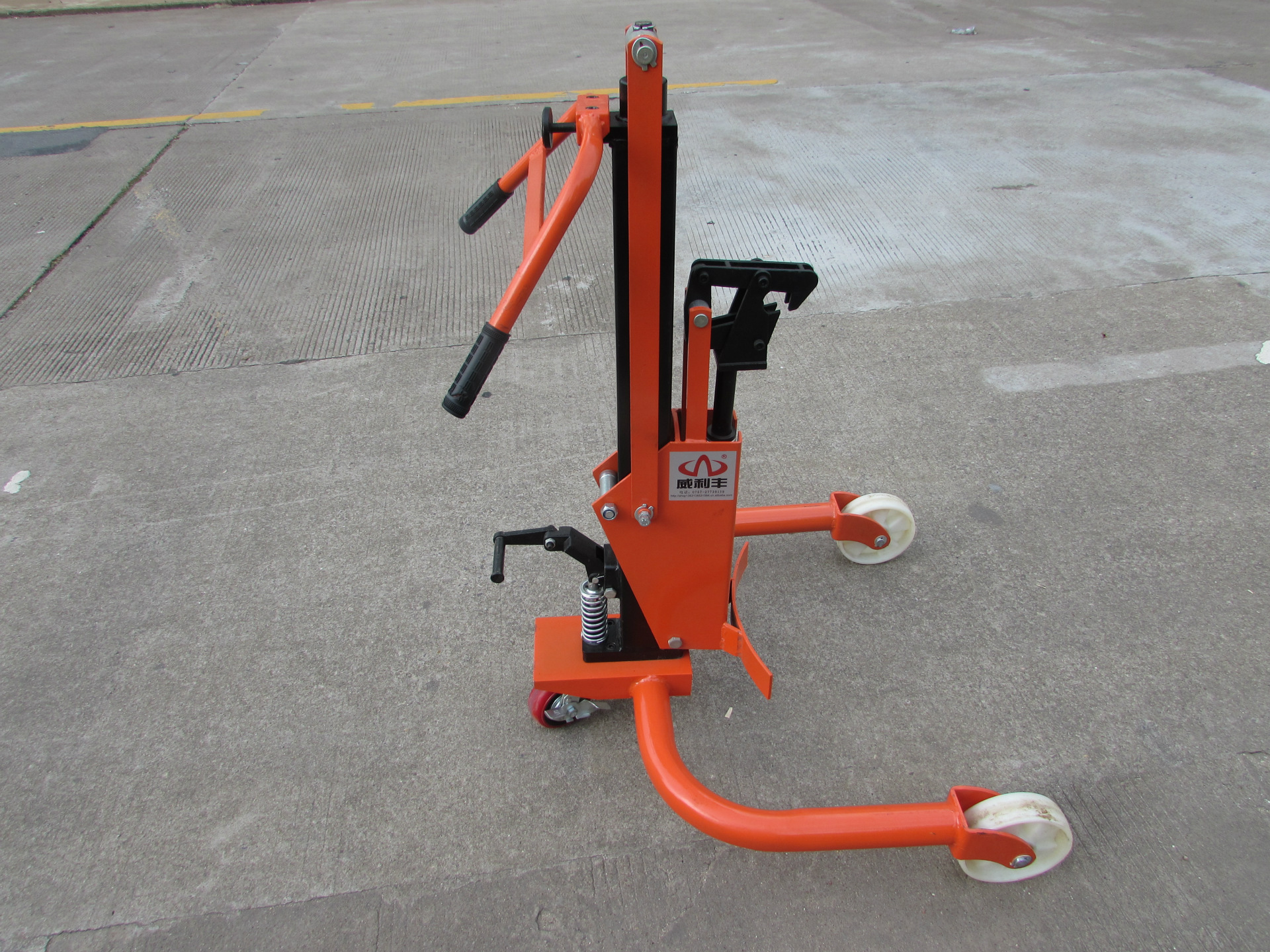 供应物流搬运及仓储设备:牛力牌ytc-0.3a液压油桶搬运车