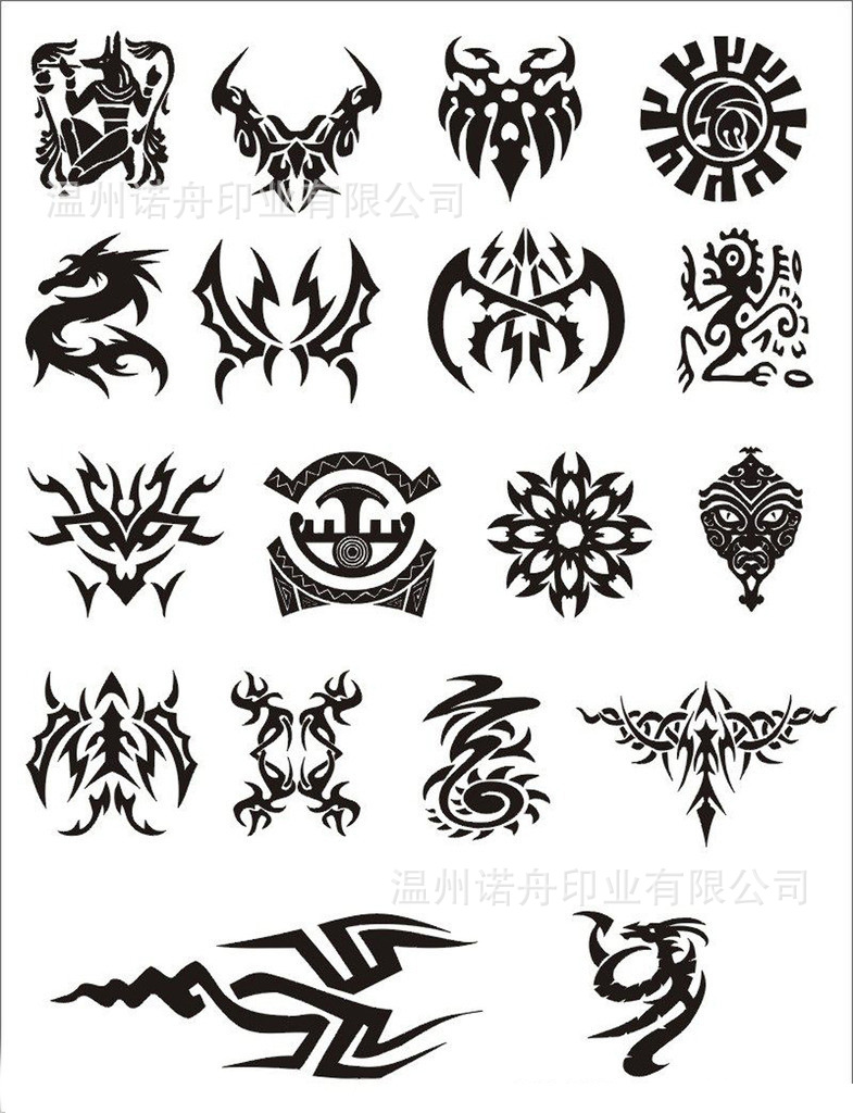 厂家定制纹身贴 环保精美个性时尚防水纹身纸 转印贴纸 刺青贴纸