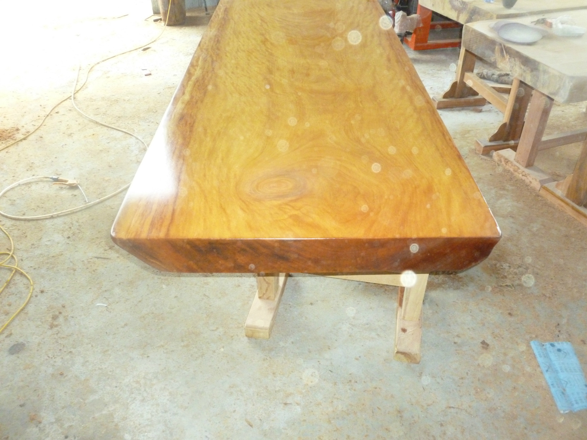 大班桌-非洲黄花梨大板 实木大板茶桌原木餐桌书桌花梨木大板桌一手-