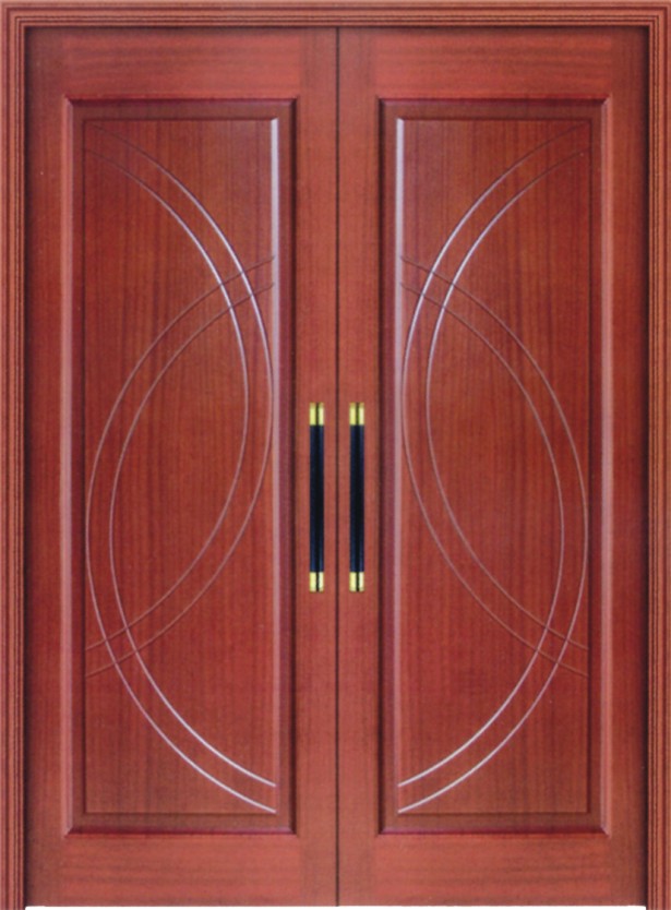 上海家具厂家 专业定制实木门 双开古典木门 酒店家具