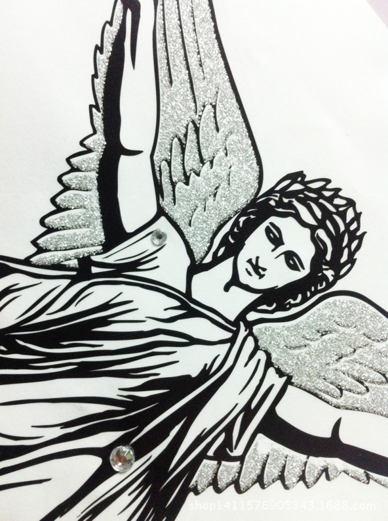 cl 金粉压克力组合贴 耶稣 厂家直销 2014新款墙贴 装饰贴纸