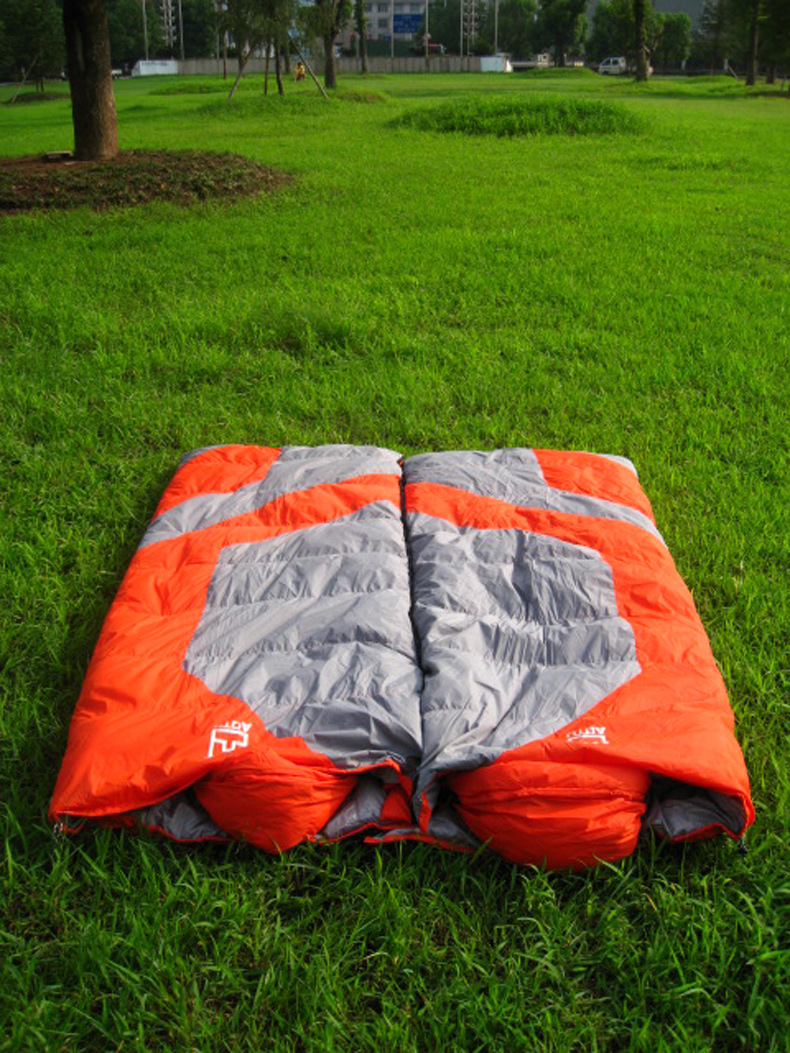 凹凸户外信封式超轻羽绒睡袋成人-25度秋冬季野营双人睡袋 at6116