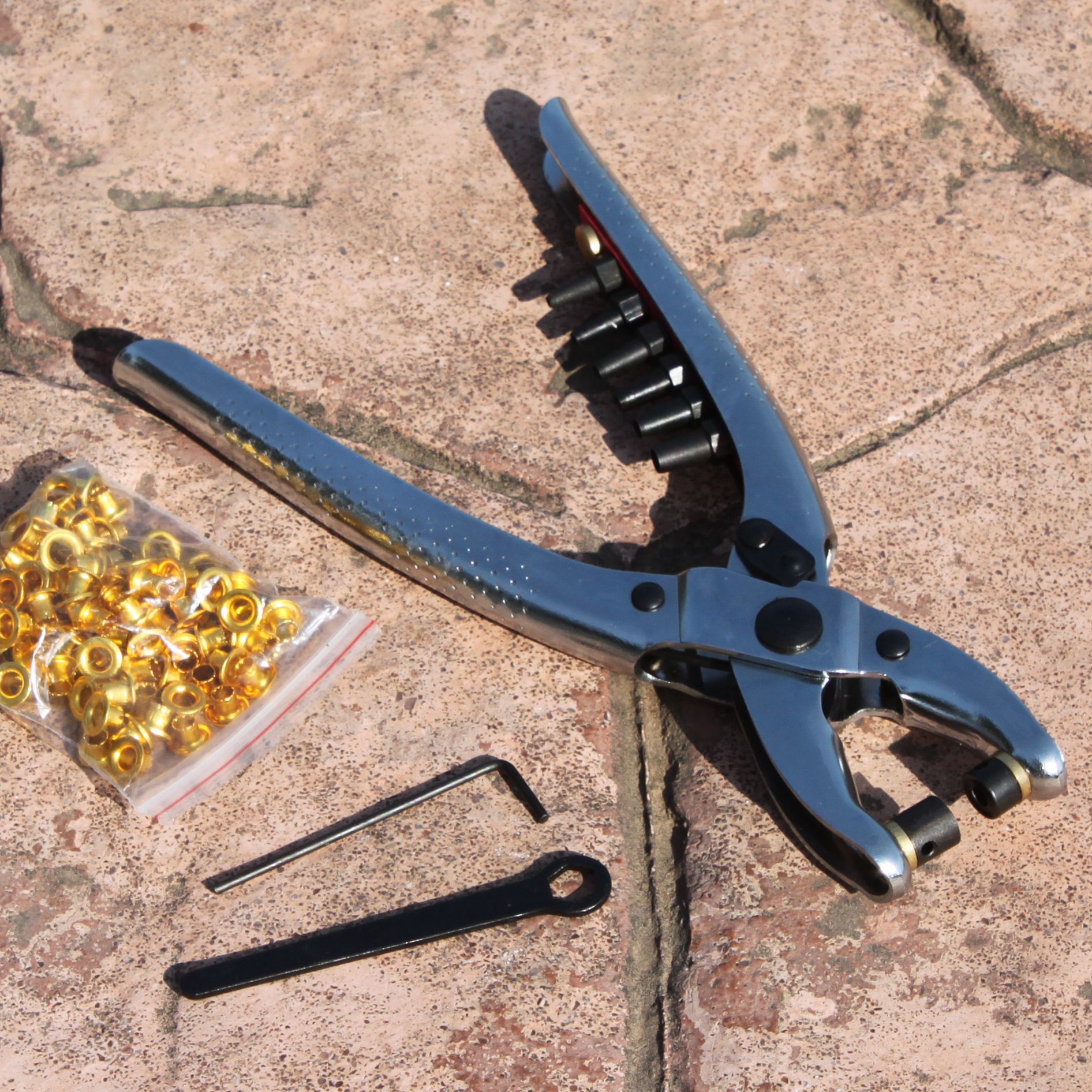 打孔铆合钳 打孔压气眼钳 打孔压鸡眼钳 多功能铆合钳punch plier